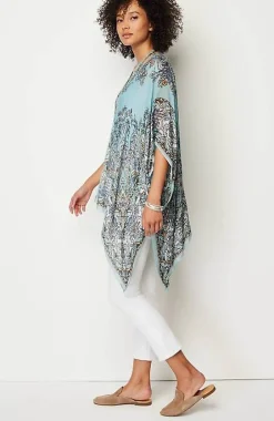 Airy Paisley Ruana | Jjill