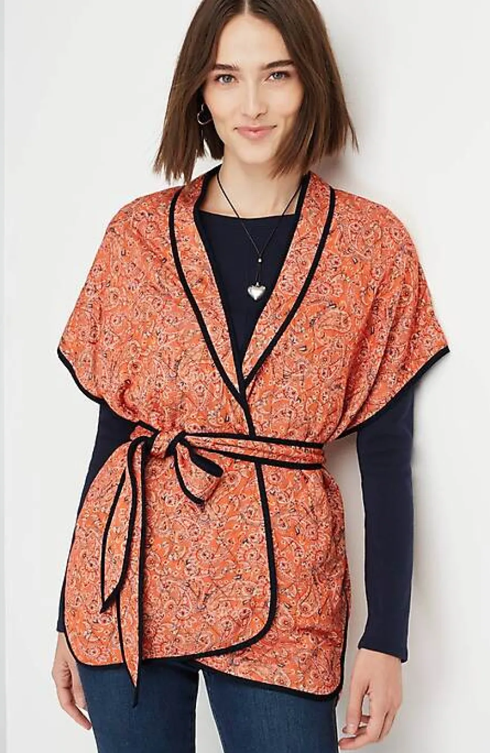 Belted Quilted Ruana | Jjill