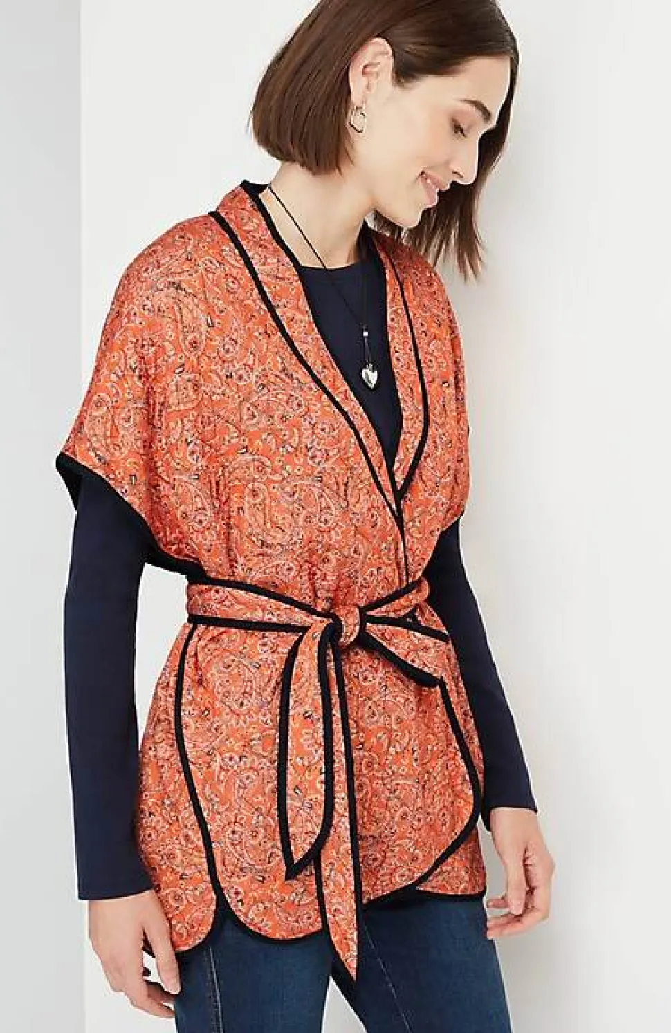 Belted Quilted Ruana | Jjill