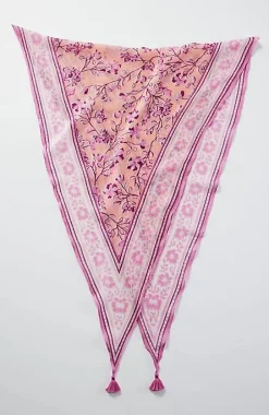 Border-Print Diamond Scarf | Jjill