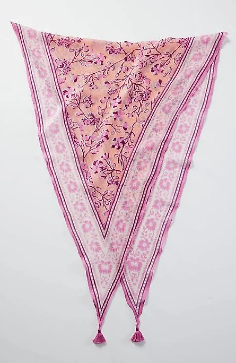 Border-Print Diamond Scarf | Jjill