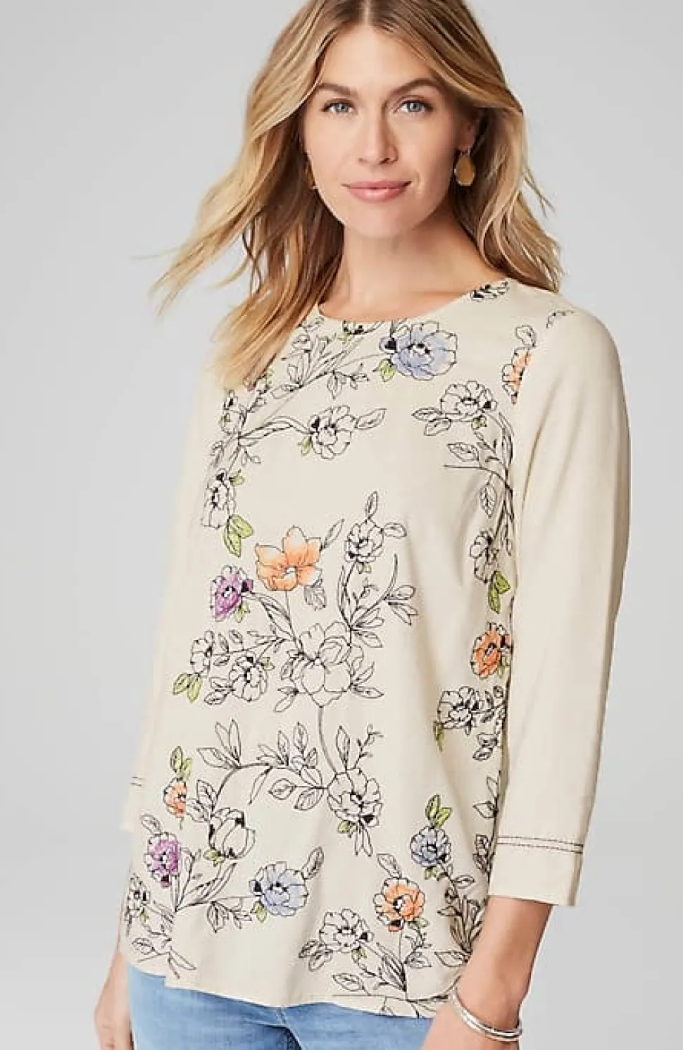 Botanical Gardens Embroidered Top | Jjill