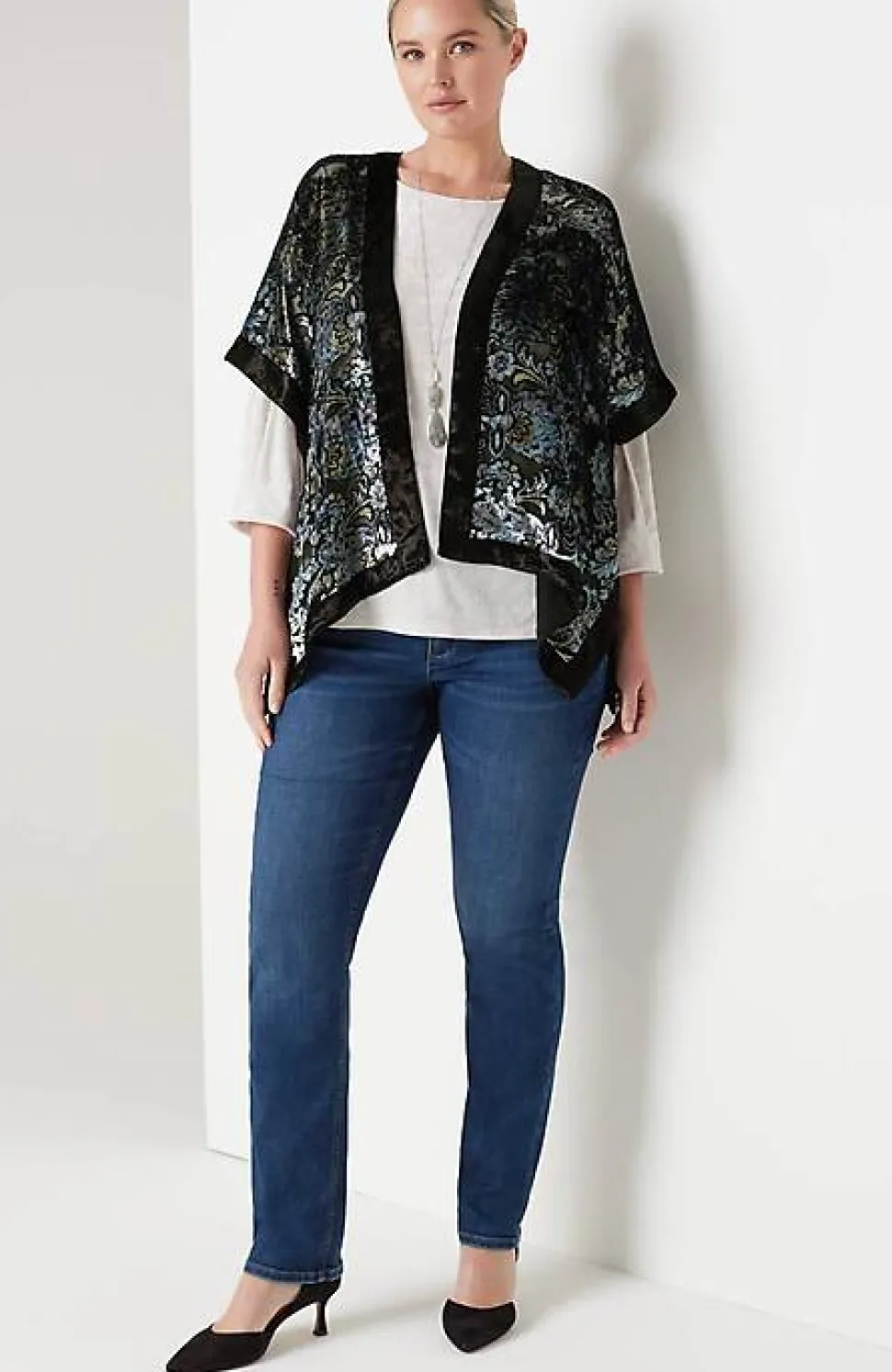 Burnout Velvet Ruana | Jjill