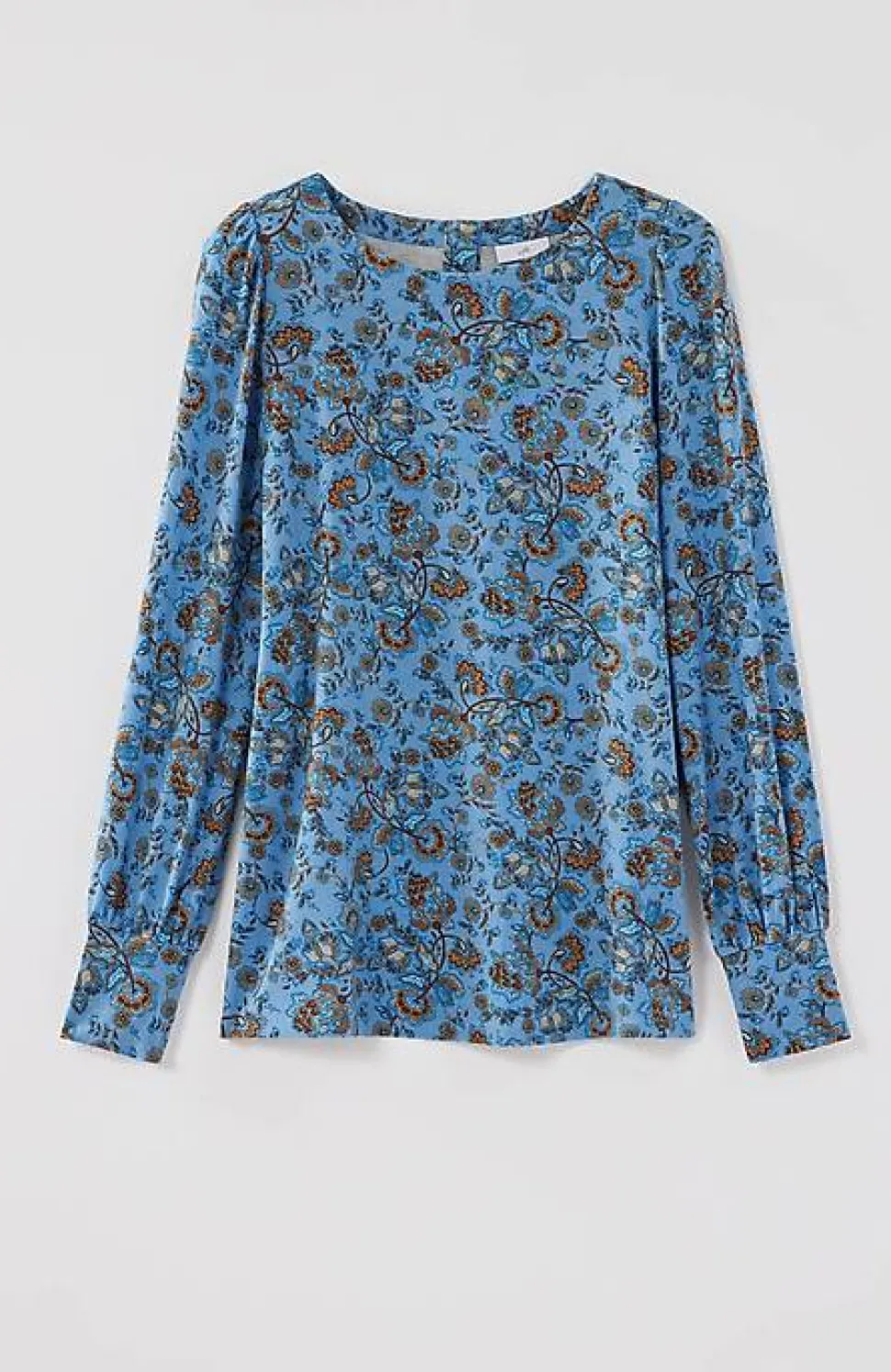 Buttoned-Back Cuffed Blouse | Jjill