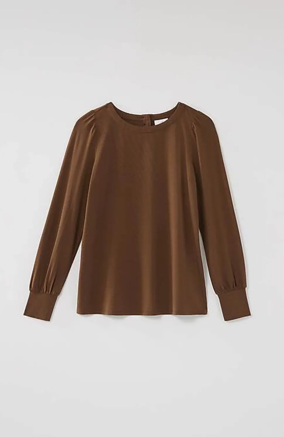 Buttoned-Back Cuffed Blouse | Jjill