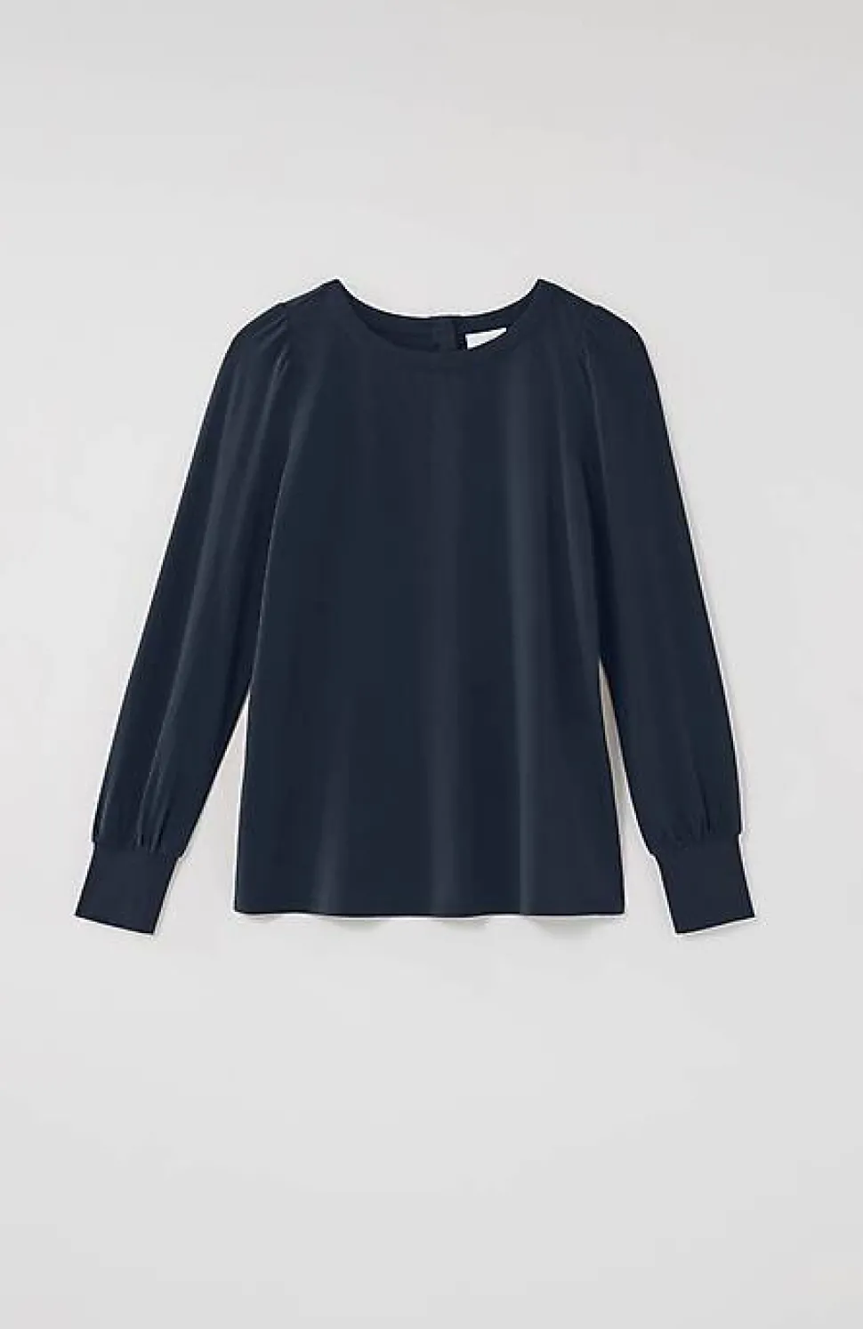 Buttoned-Back Cuffed Blouse | Jjill