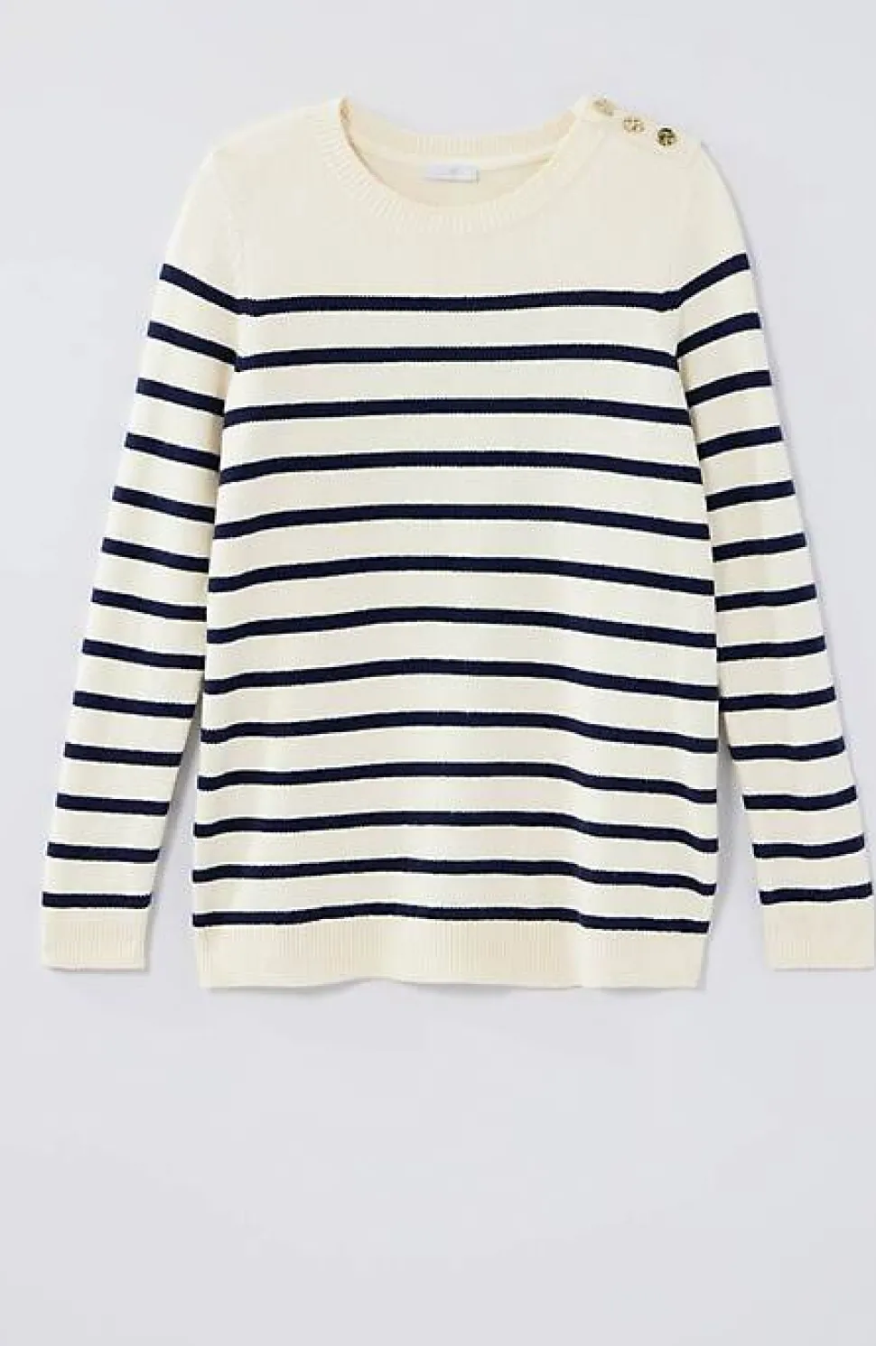 Buttoned-Shoulder Pullover Sweater | Jjill