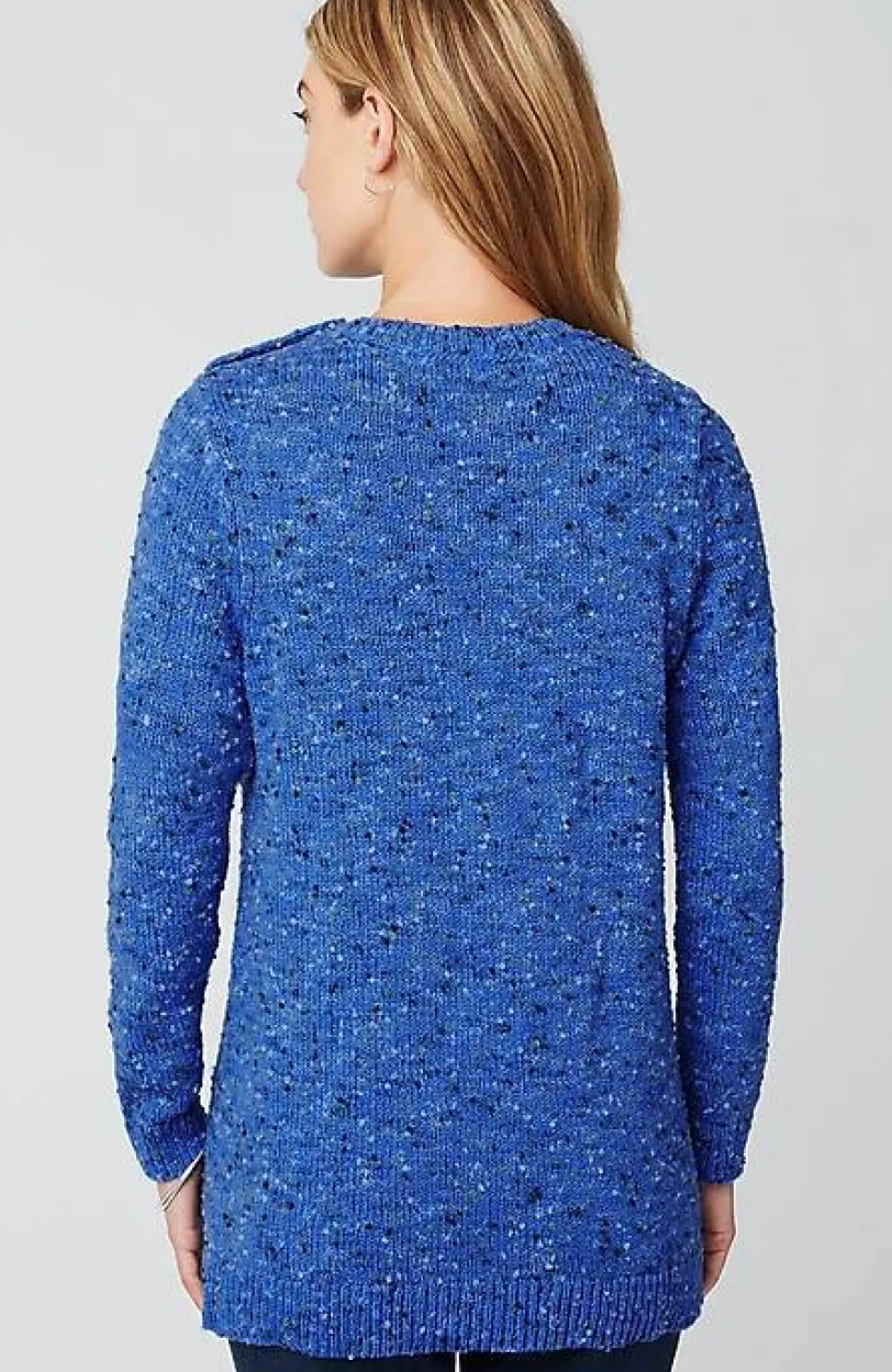 Buttoned-Shoulder Pullover Sweater | Jjill