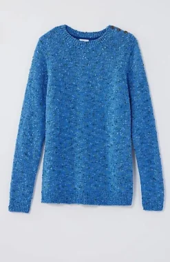 Buttoned-Shoulder Pullover Sweater | Jjill