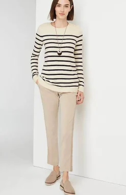 Buttoned-Shoulder Pullover Sweater | Jjill