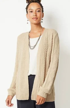 Cabled Wrap Cardi | Jjill