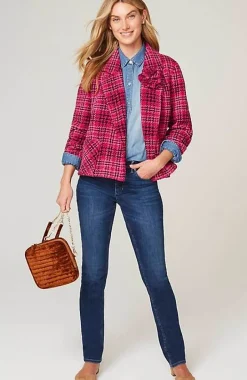 Chenille Plaid Swing Jacket | Jjill