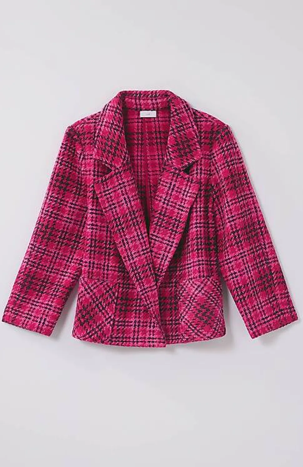Chenille Plaid Swing Jacket | Jjill