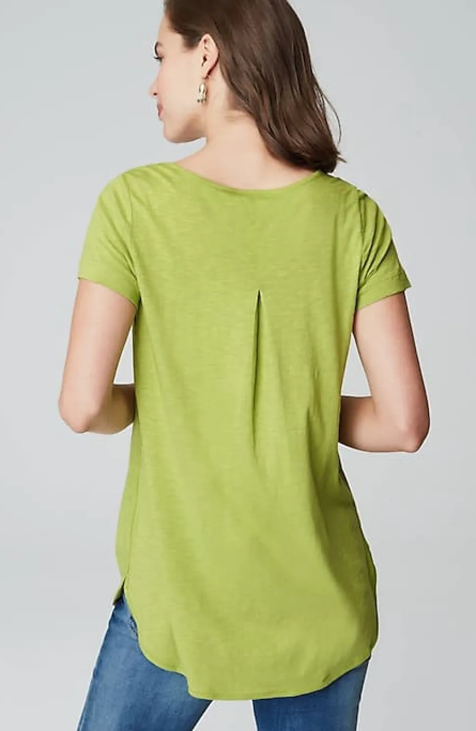 Cotton And Tencel Modal Shirttail Tunic | Jjill
