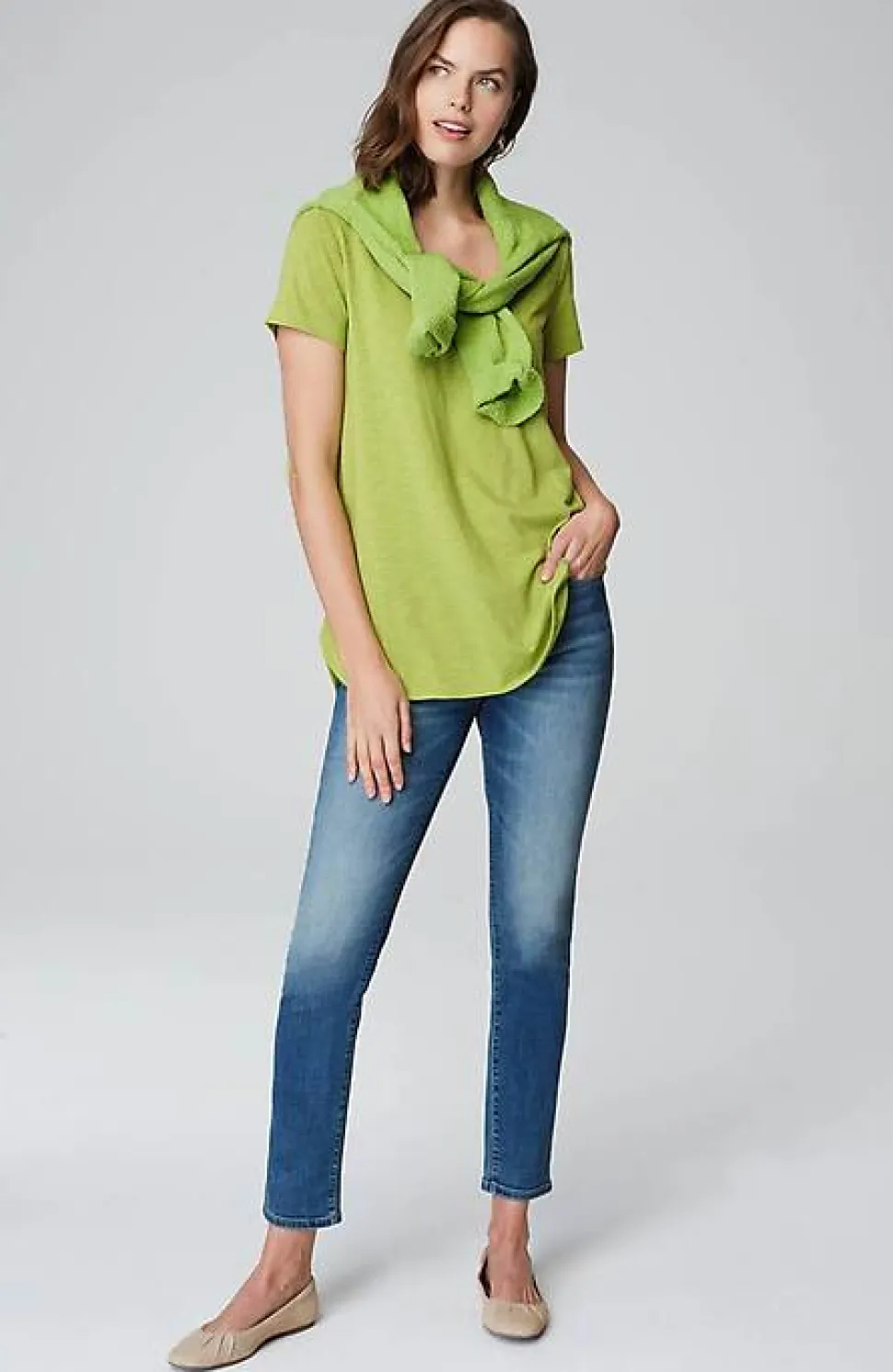 Cotton And Tencel Modal Shirttail Tunic | Jjill
