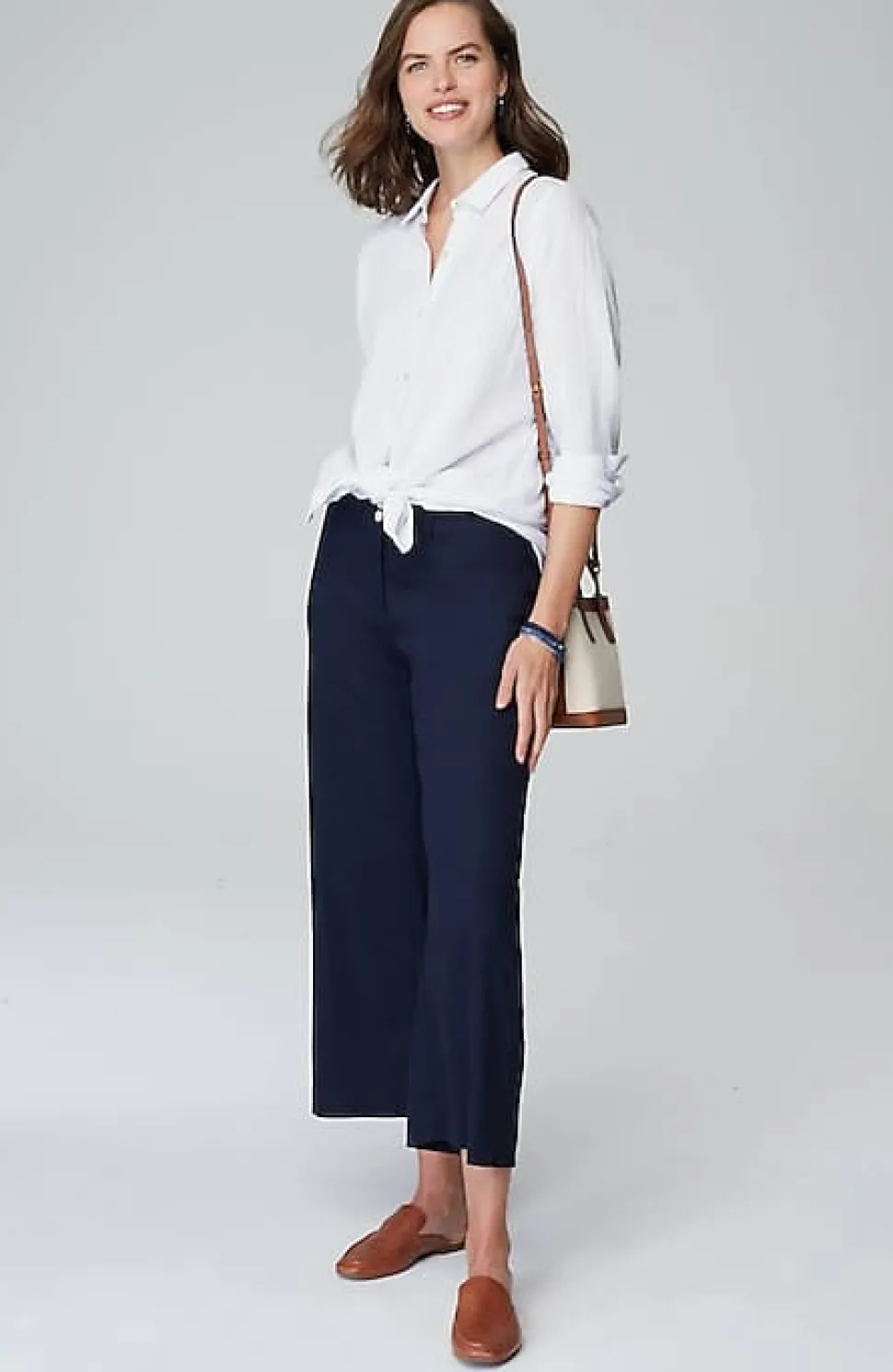 Cotton-Gauze Split-Hem Tunic | Jjill