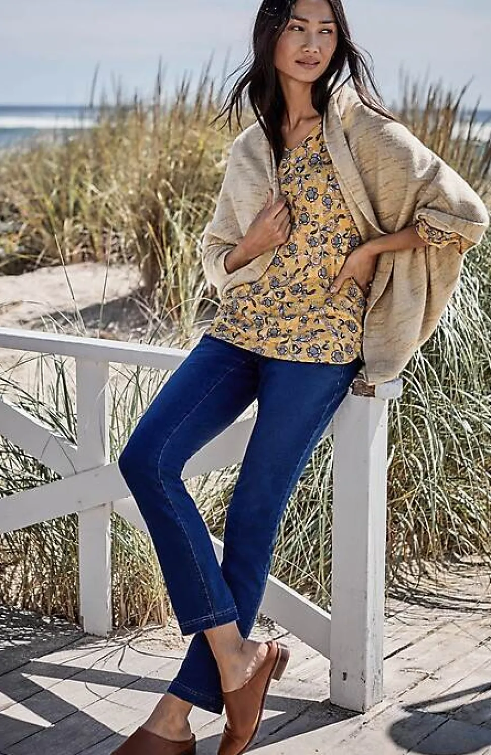 Cozy Rib-Knit Shrug | Jjill