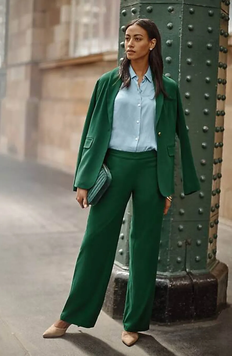 Crepe Wide-Leg Trousers | Jjill