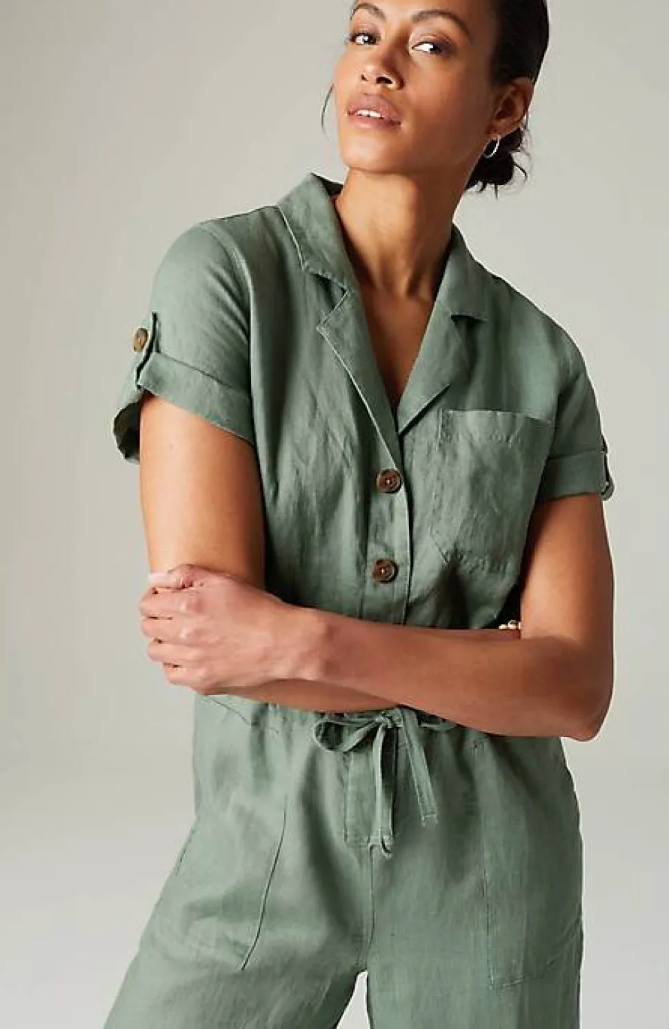 Cropped Utility Jumpsuit | Jjill