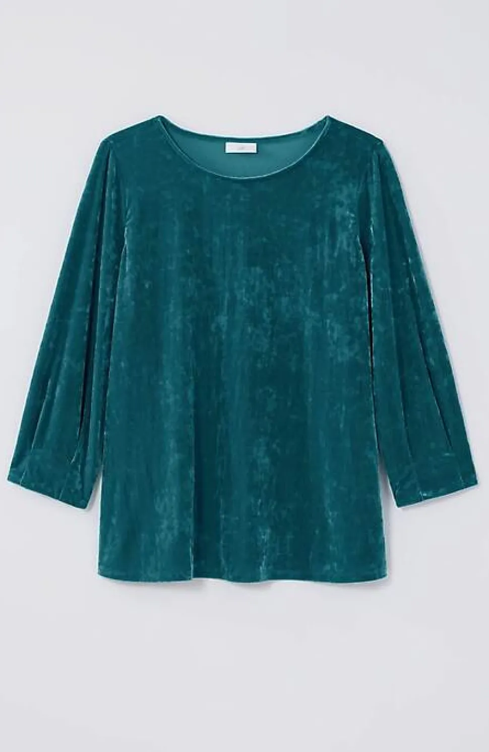 Crushed-Velvet A-Line Top | Jjill