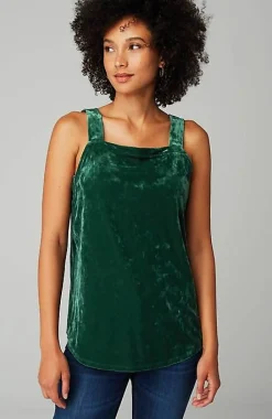 Crushed-Velvet Tank | Jjill