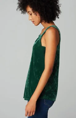 Crushed-Velvet Tank | Jjill