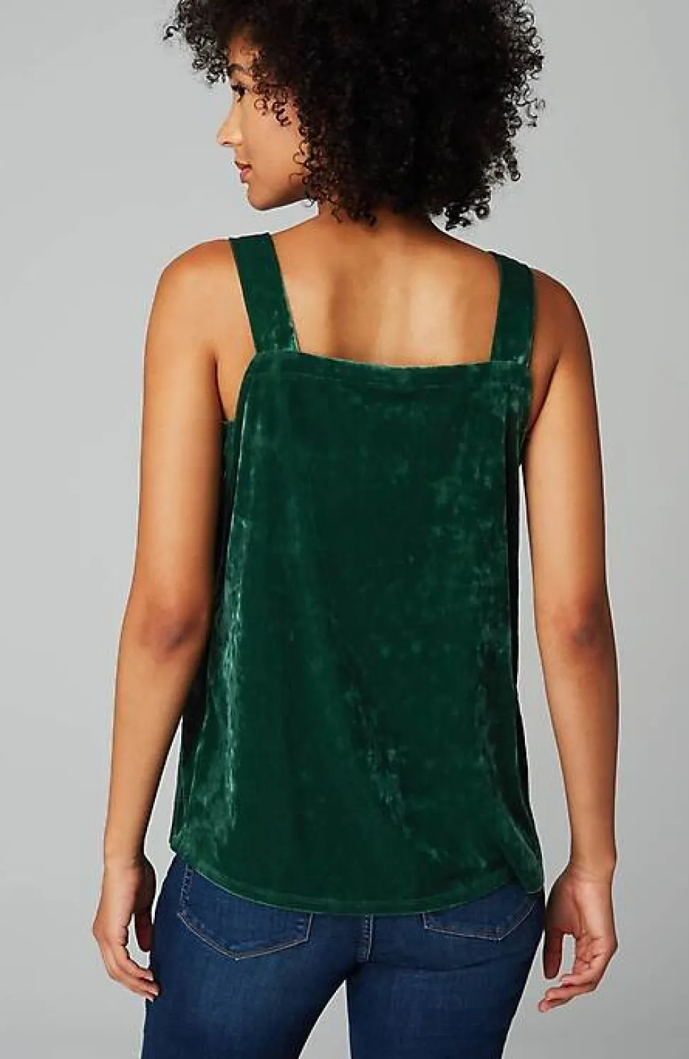 Crushed-Velvet Tank | Jjill