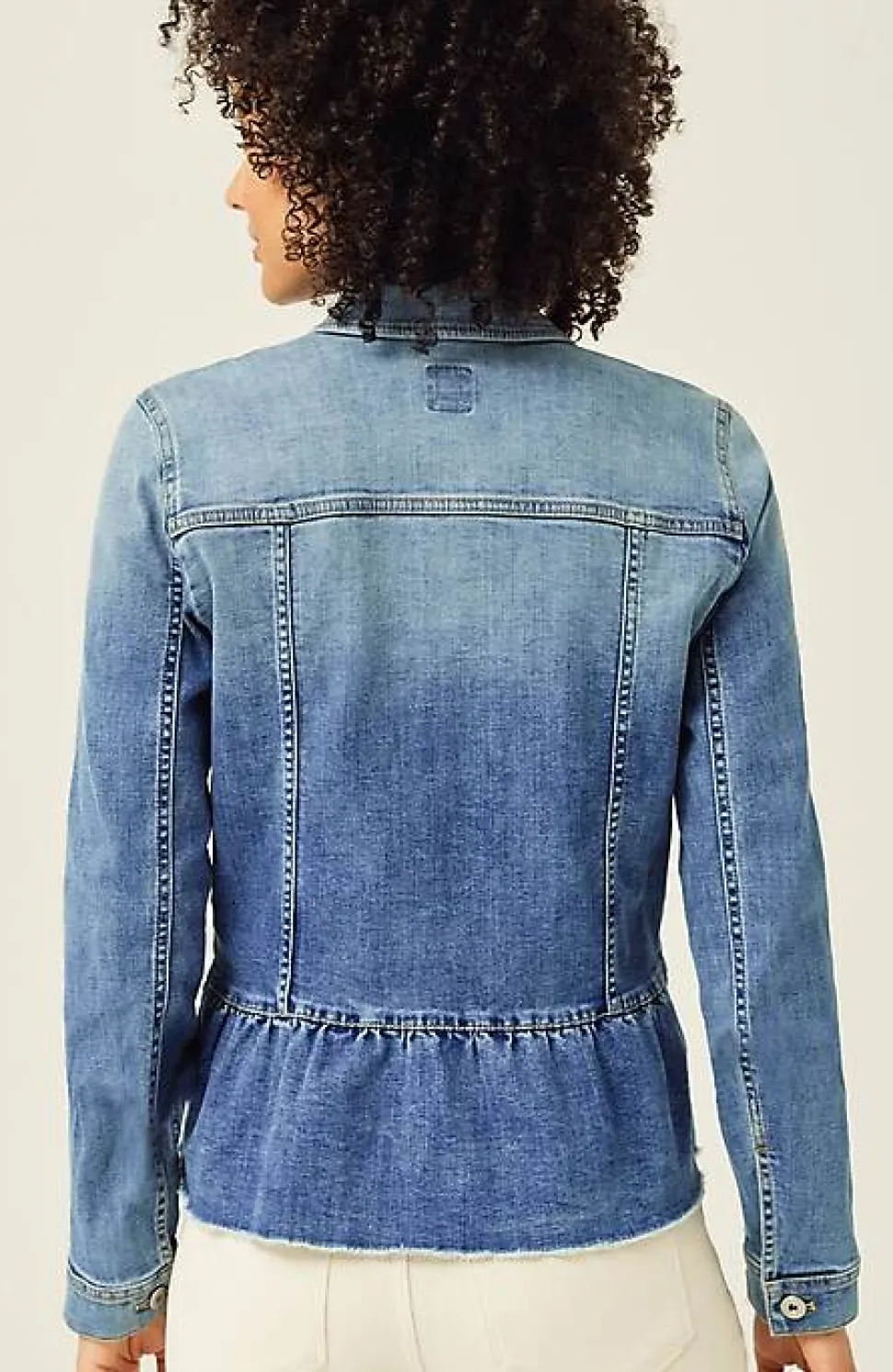 Denim Peplum Jacket | Jjill