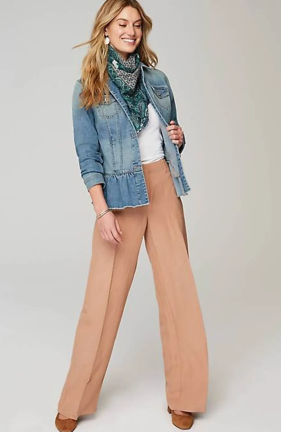 Denim Peplum Jacket | Jjill