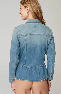 Denim Peplum Jacket | Jjill