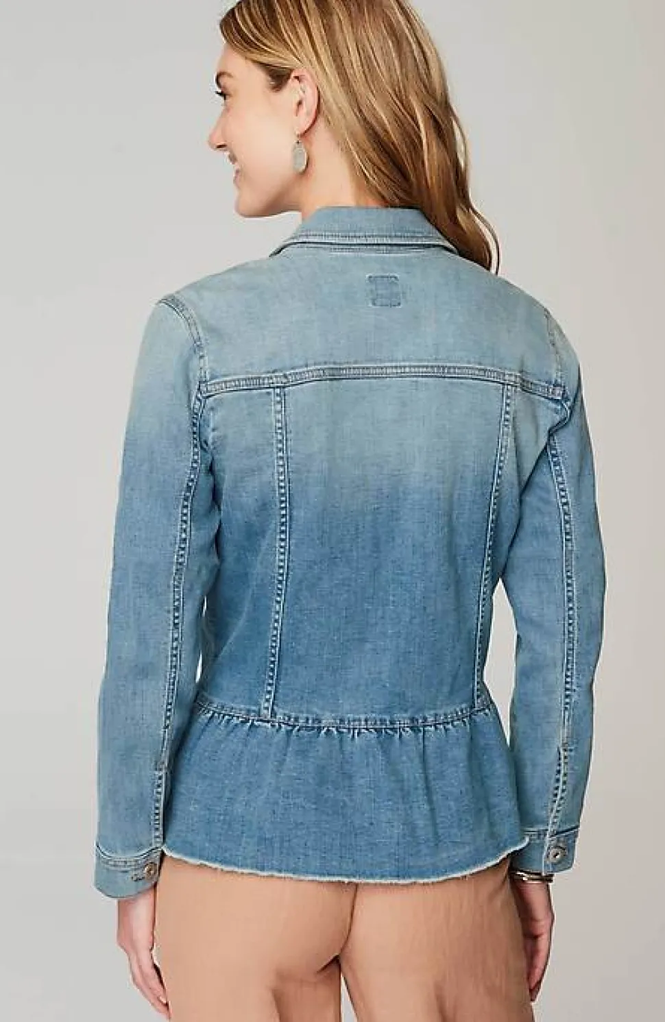 Denim Peplum Jacket | Jjill