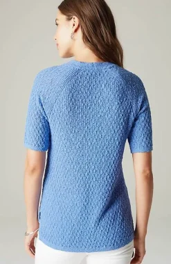 Dimensional Elbow-Sleeve Sweater | Jjill