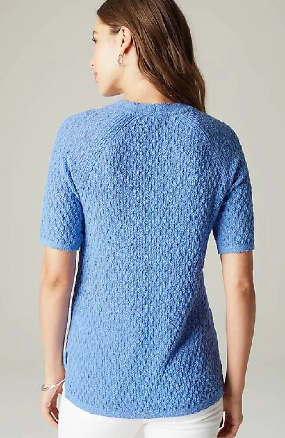 Dimensional Elbow-Sleeve Sweater | Jjill