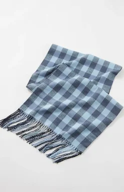 Double-Face Reversible Plaid Mix Scarf | Jjill