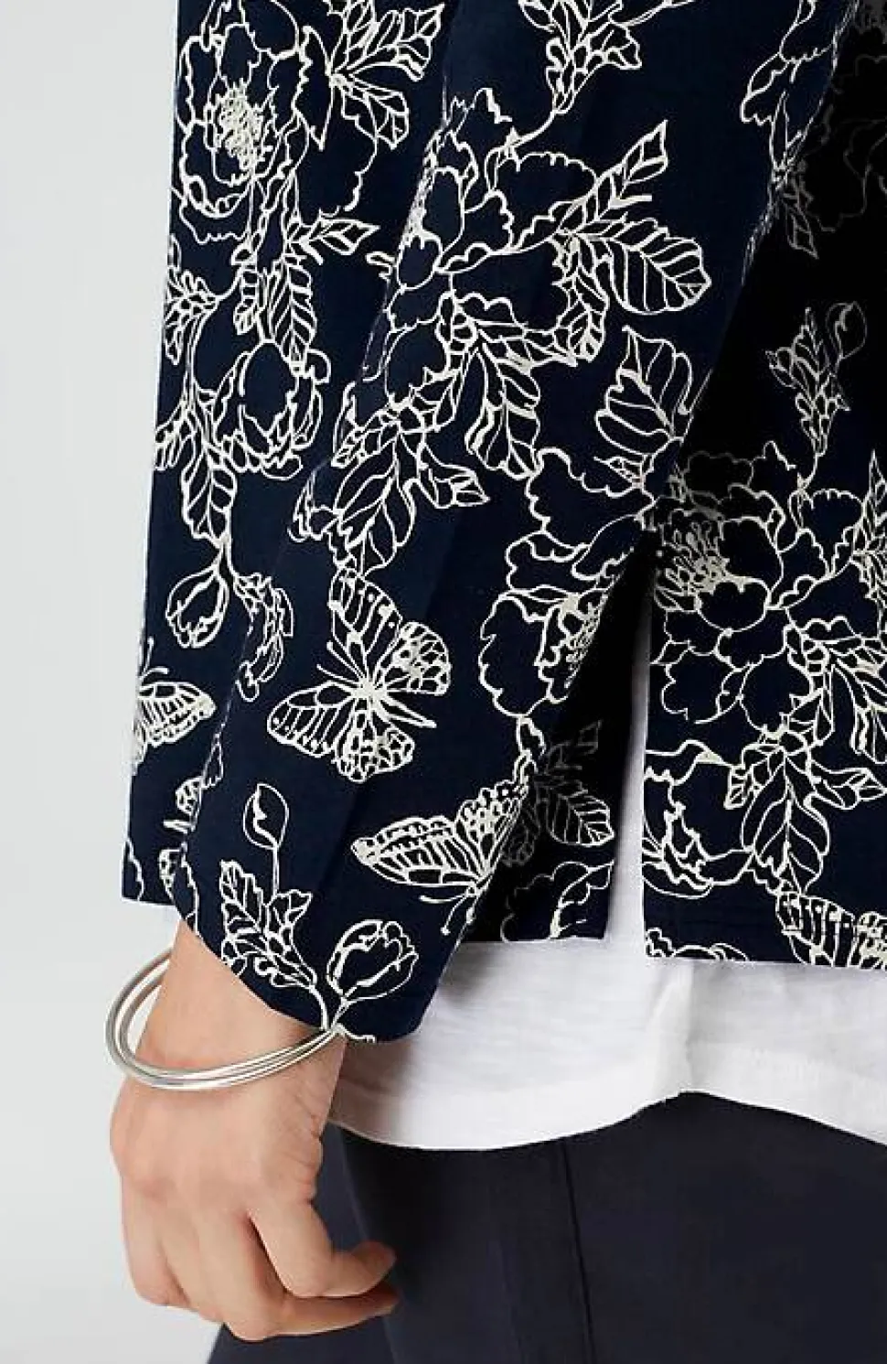 Double-Layer Scoop-Neck Tee | Jjill