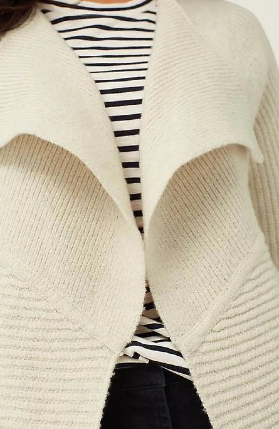 Draped-Front Textured Cardi | Jjill