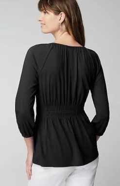 Elastic-Waist Top | Jjill