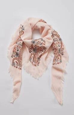 Embroidered Triangle Scarf | Jjill
