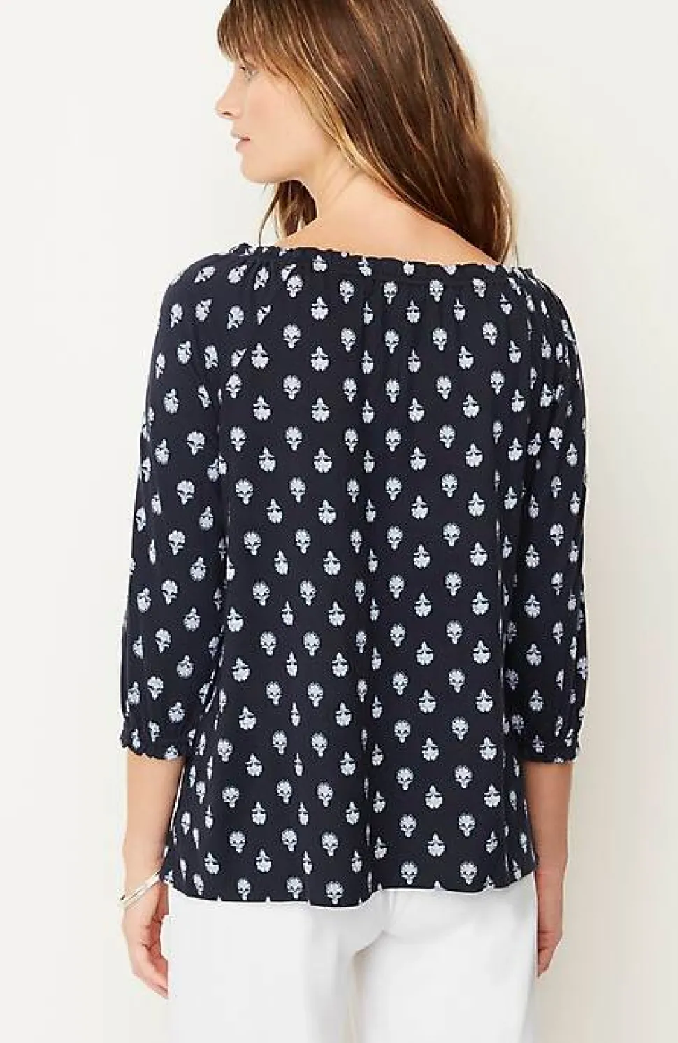 Embroidered U0026 Printed Relaxed Top | Jjill