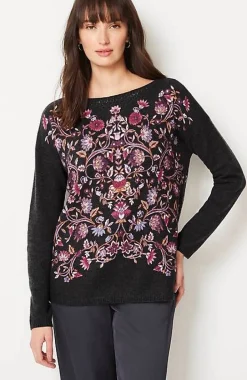 Enchanted Florals Sweater | Jjill