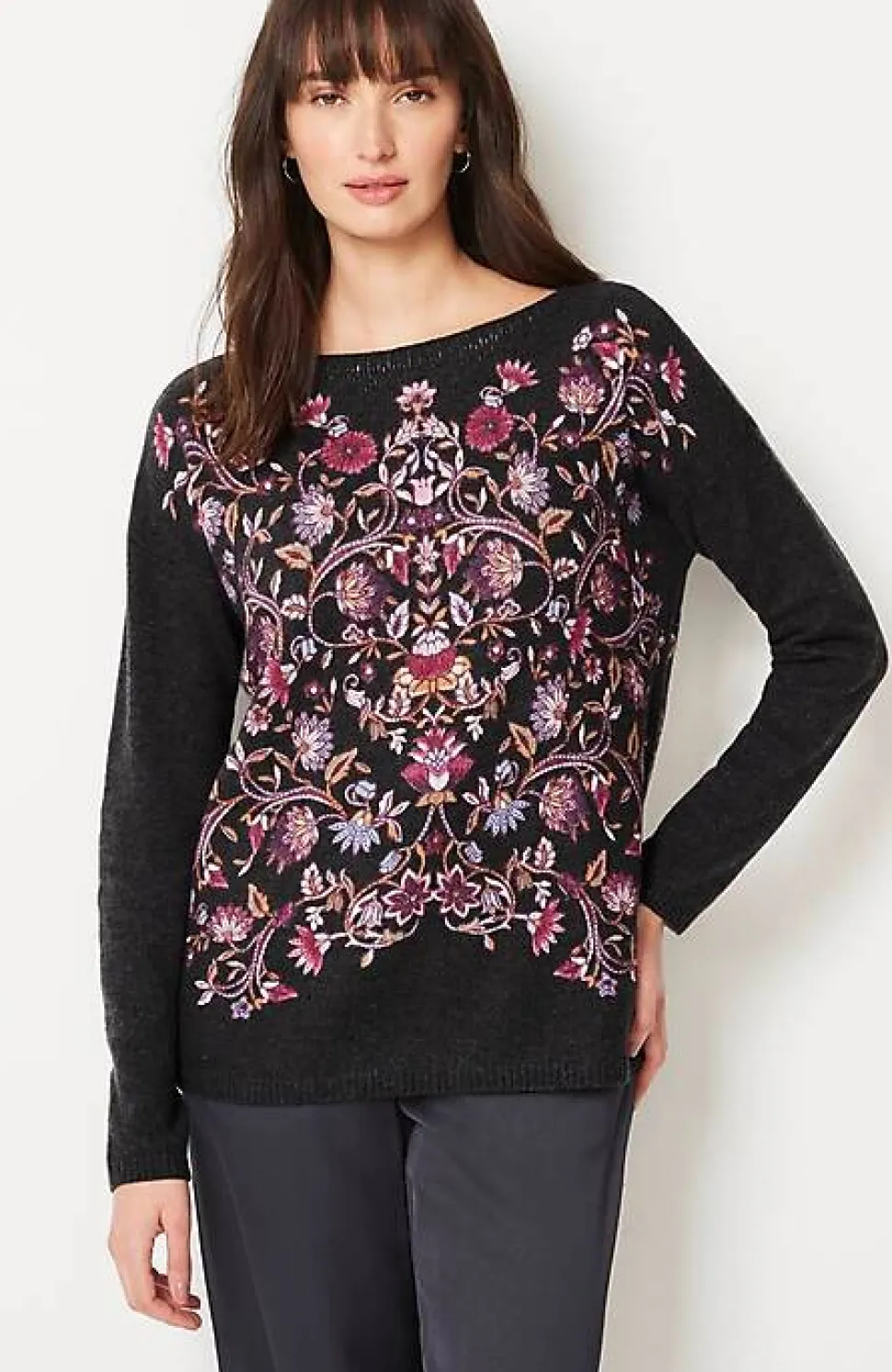 Enchanted Florals Sweater | Jjill