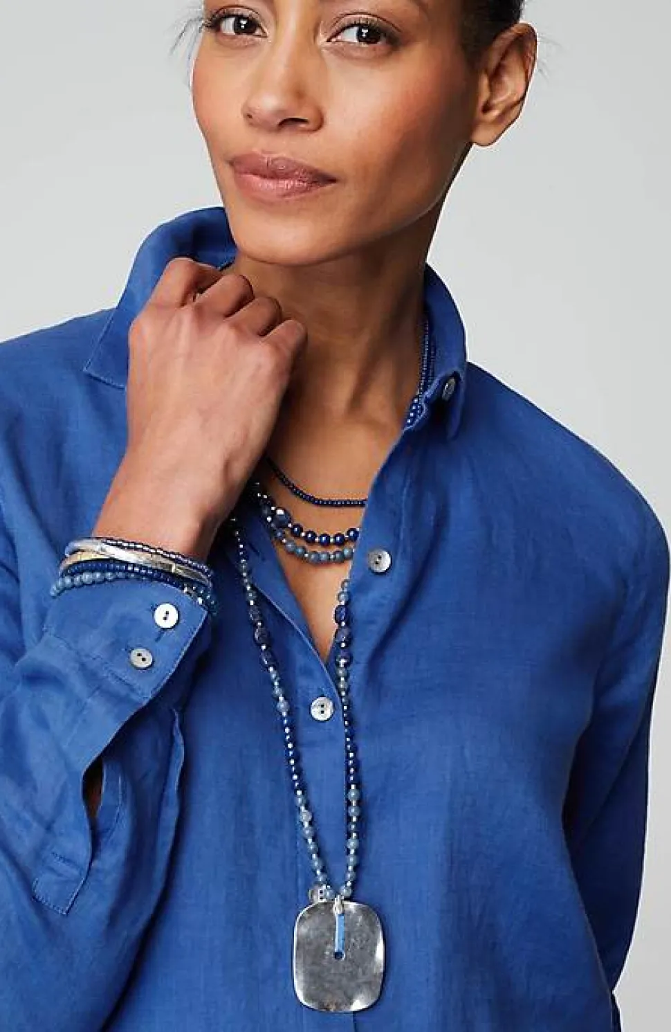 Everyday Linen Button-Front Shirt | Jjill