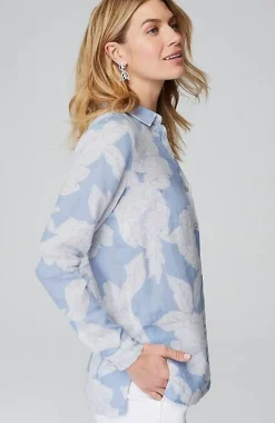 Everyday Linen Button-Front Shirt | Jjill