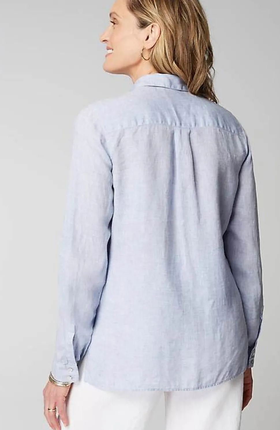 Everyday Linen Button-Front Shirt | Jjill
