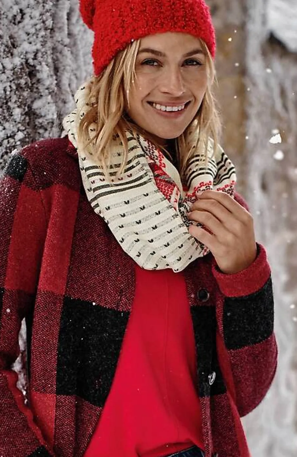 Fair Isle Jacquard Infinity Scarf | Jjill