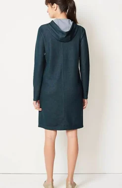 Fit Double-Knit Hooded Dress | Jjill