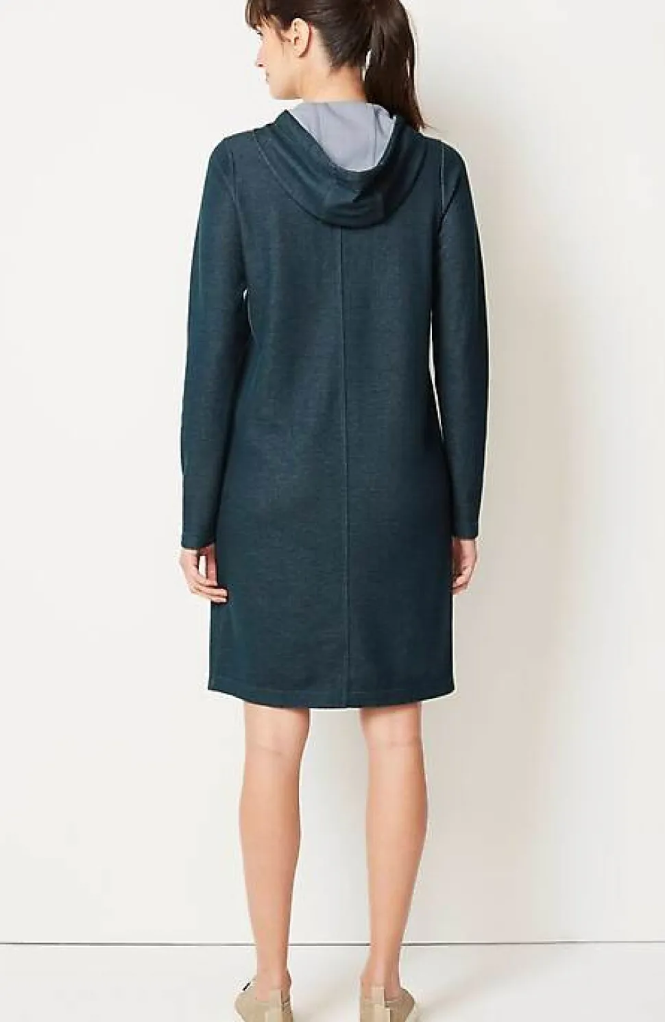 Fit Double-Knit Hooded Dress | Jjill
