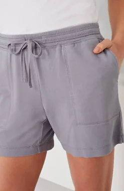 Fit Drawstring-Waist Knit Shorts | Jjill
