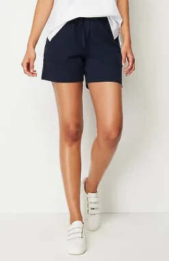 Fit Drawstring-Waist Knit Shorts | Jjill