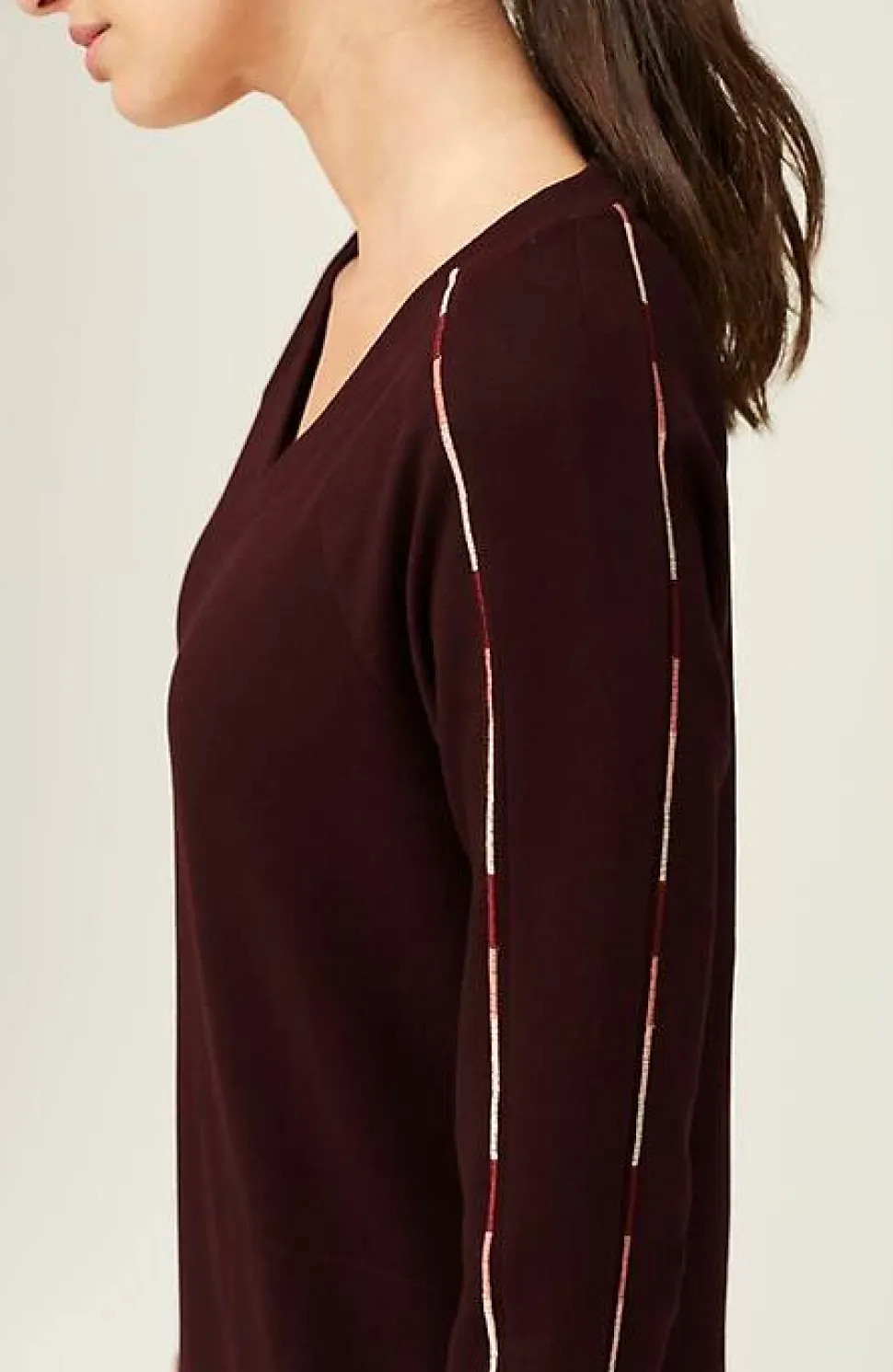 Fit French Terry Ombre-Embroidered Dress | Jjill
